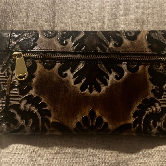 Brahmin Espresso Fresco soft checkbook wallet - Picture 2 of 9